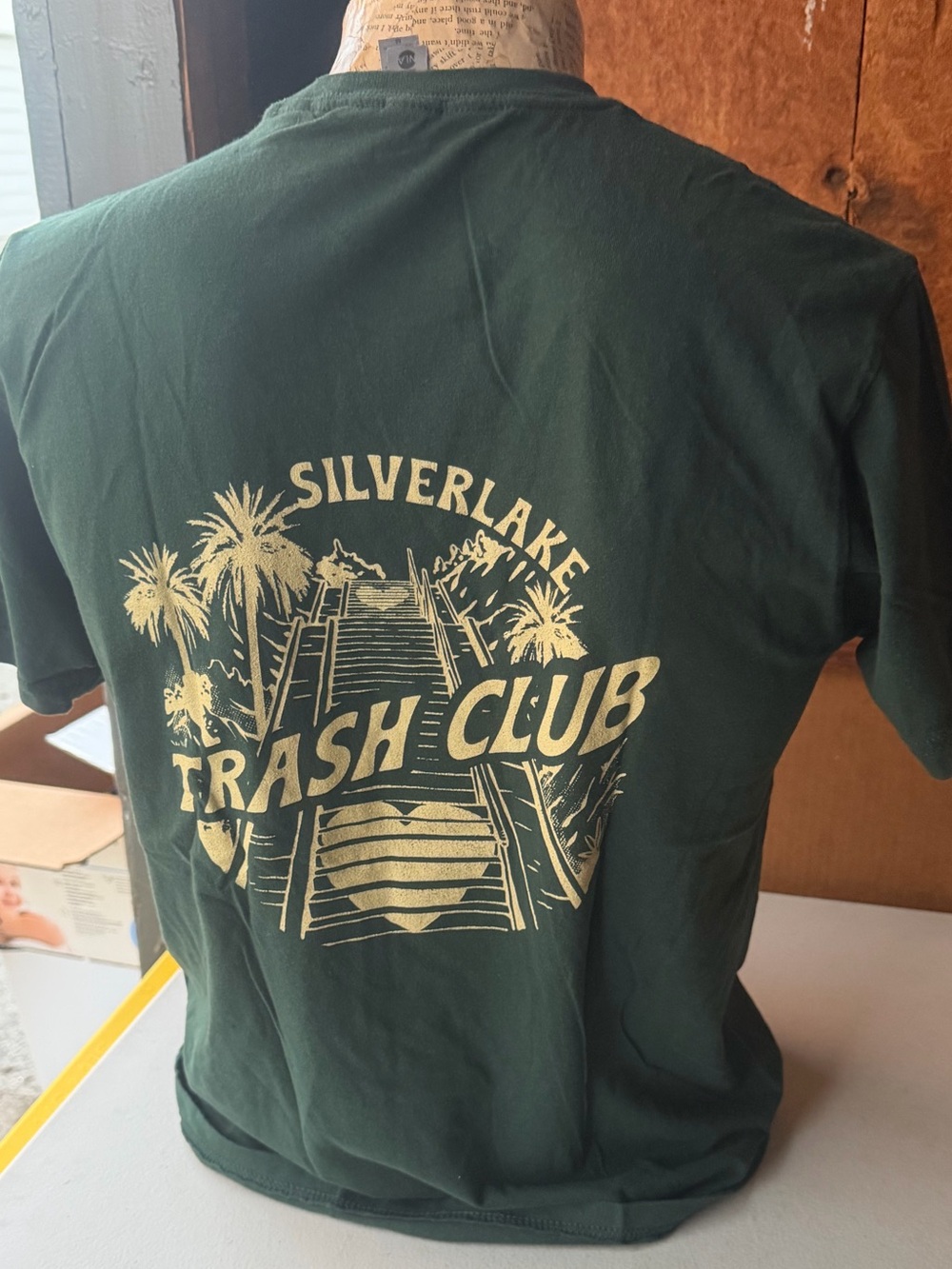 Silverlake Trash Club Tee - Green Med